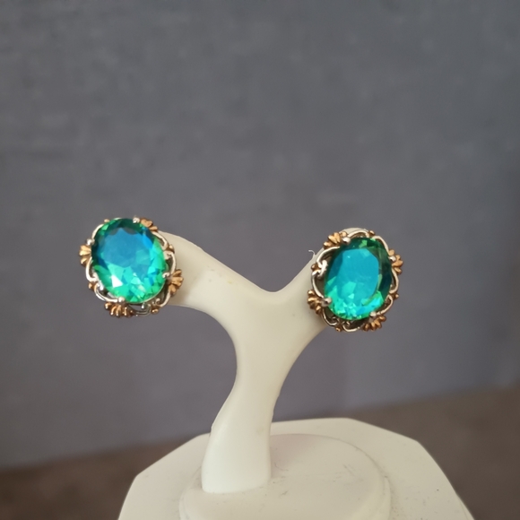 Peacock quartz earrings - Picture 5 of 14